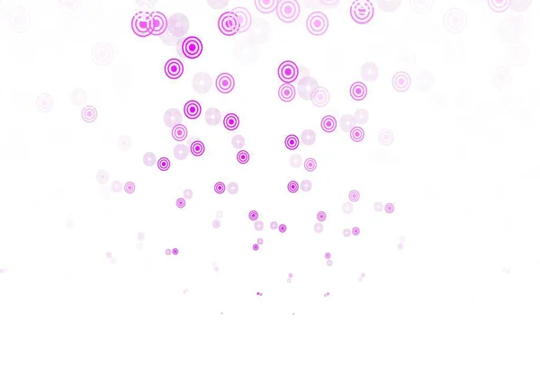 Light Purple Διάνυσμα Φόντο Τελείες Όμορφη Έγχρωμη Απεικόνιση Θολή Κύκλους — Διανυσματικό Αρχείο
