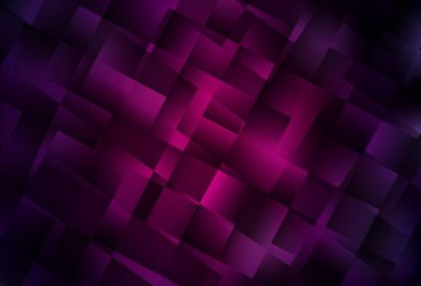 Eşkenar dörtgenli koyu pembe vektör şablonu. Dikdörtgenleri ve kareleri olan güzel bir çizim. İş ilanları, broşürler, broşürler için desen