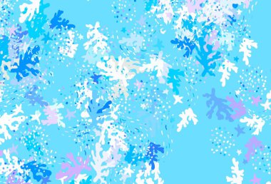 Açık pembe, soyut şekilli mavi vektör dokusu. Modern tarzda değişen renkli kaotik formlar. Web siteniz için basit tasarım.