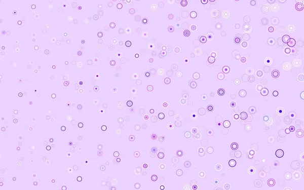 Hellvioletter Vektorhintergrund Mit Flecken Abstrakte Illustration Mit Farbigen Blasen Naturstil — Stockvektor