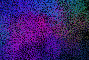 Koyu pembe, renkli çizgileri olan mavi vektör dokusu. Bulanık arkaplanda gradyanı olan çizgiler. İş ilanınız için akıllı tasarım.