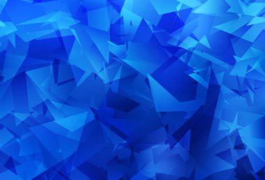 Açık BLUE vektör eğimli üçgen dokusu. Origami tarzında gradyan ile geometrik çizim. Web siteniz için yeni bir doku.