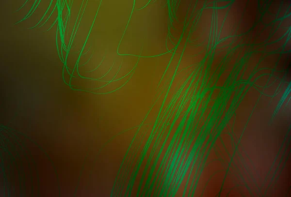 Dark Green Yellow Vector Blurred Bright Pattern Glitter Abstract Illustration — Stock Vector