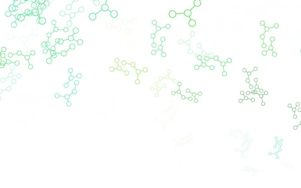 Hellgrüne Vektortextur Mit Konzept Künstlicher Intelligenz Abstrakte Illustration Mit Links — Stockvektor