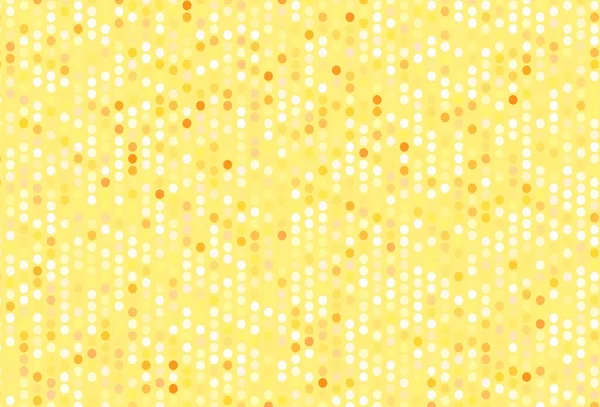 带有圆圈的光橙色矢量模板 现代抽象图解与彩色水滴 未来主义广告的模式 小册子 — 图库矢量图片