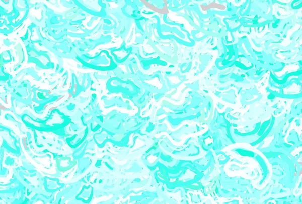 Vaaleanvihreä Vektorikuvio Satunnaisilla Lomakkeilla Värikäs Kaoottisia Muotoja Kaltevuus Moderniin Tyyliin — vektorikuva