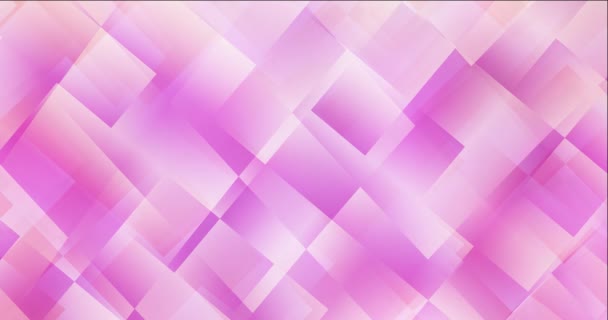 4K looping luz animação rosa em estilo quadrado. — Vídeo de Stock