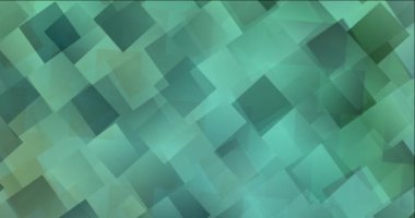 4K döngü açık mavi, çokgen biçiminde yeşil görüntü.