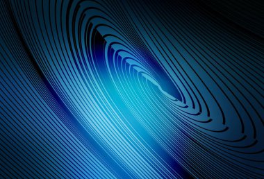 Wry çizgileri ile koyu mavi vektör düzeni. Eğimli çizgileri olan zarif parlak bir illüstrasyon. Tasarımınız için basit şablon.