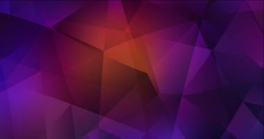 4K koyu mavi, kırmızı çokgen görüntü döngüsü.