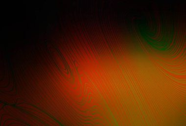 Bükülmüş çizgileri olan koyu kırmızı vektör düzeni. Çağdaş gradyan soyut çizgileri olan çizimler. Tasarımınız için desen.