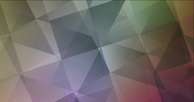 4K çokgen malzemelerle koyu renkli video döngüsü.