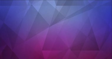 4K döngü açık mavi, kırmızı çokgen soyut görüntüler.