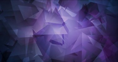4K koyu mor çokgen video örneği döngüsü.