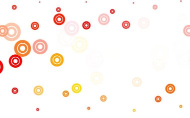 Lekeli açık kırmızı vektör arka planı. Doğa tarzında renkli baloncuklu soyut illüstrasyon. Marka kitabınız için yeni şablon.