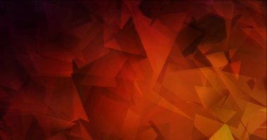 4K çokgen malzemelerle koyu kırmızı video döngüsü.