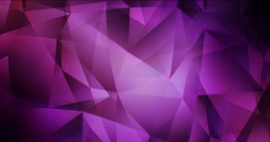 4K koyu mor, pembe çokgen soyut görüntüler.