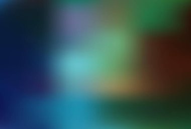 Açık mavi, yeşil vektör parlak deseni bulanıklaştırdı. Yaratıcı illüstrasyon, yarım tonlu ve eğimli. İşiniz için yeni tasarım.