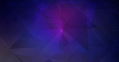 4K koyu pembe, mavi çokgen video görüntüsü.