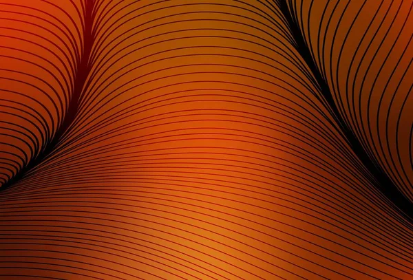 Fondo Vectorial Naranja Oscuro Con Líneas Ilustración Abstracta Colorida Con — Archivo Imágenes Vectoriales