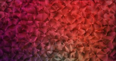 4K koyu yeşil, kırmızı çokgen video görüntüsü.