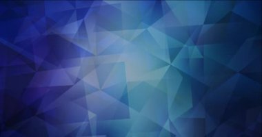 4K koyu mavi çokgen akış videosu döngüsü.