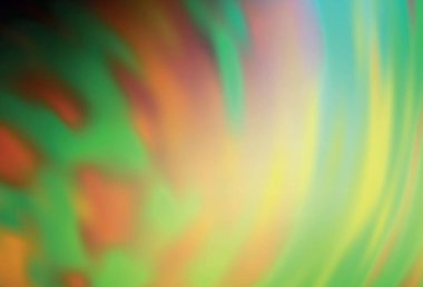 Koyu yeşil, sarı vektör parlak şablonu bulanıklaştırdı. Parlak renkli bir illüstrasyon. Web siteniz için bulanık tasarım.