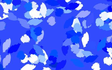 Rastgele biçimli açık mavi vektör deseni. Soyut tarzda rengarenk gradyan şekilleri olan bir resim. İşiniz için en iyi akıllı tasarım.