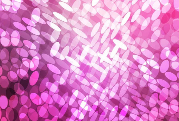 Layout Vetor Rosa Claro Com Formas Círculo Glitter Ilustração Abstrata — Vetor de Stock