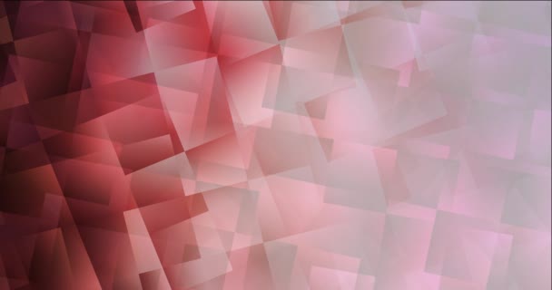 4K boucle rose clair, animation abstraite rouge avec losange. — Video