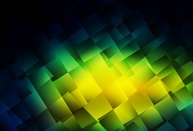 Koyu mavi, kare şeklinde yeşil vektör deseni. Dikdörtgenli soyut gradyan çizimi. İş ilanınız için akıllı tasarım.