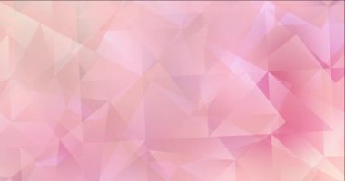 4K açık pembe, sarı çokgen akış videosu.