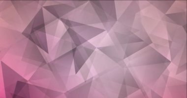 4K açık pembe çokgen soyut görüntü döngüsü.