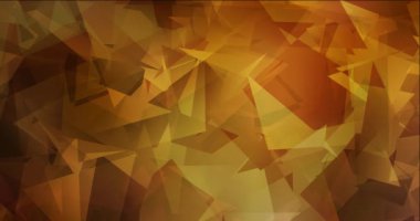 4K çokgen malzemelerle koyu turuncu video döngüsü.