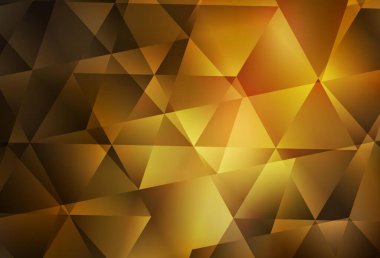 Koyu turuncu vektör çokgen arkaplan. Yarım ton şeklinde, üçgenli yaratıcı illüstrasyon. Web siteniz için yeni bir doku.