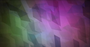 4K döngü koyu pembe, kare biçiminde yeşil animasyon.