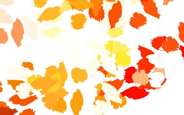 Soyut biçimlerde Light Orange vektör dokusu. Modern tarzda değişen renkli kaotik formlar. Kartvizitiniz için modern tasarım.