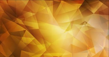 4K açık turuncu çokgen soyut animasyon.