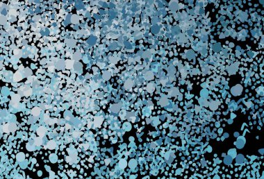 Rastgele biçimli açık mavi vektör deseni. Modern tarzda değişen renkli kaotik formlar. Duvar kağıtları için zarif tasarım.