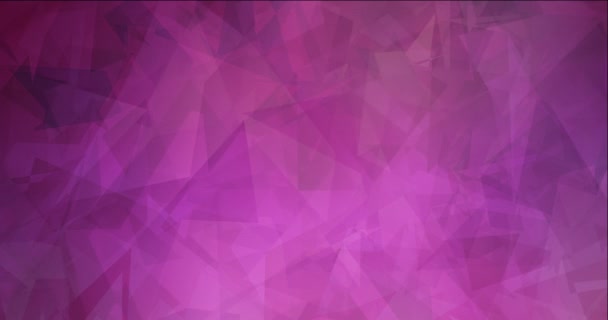 4K looping roxo escuro, vídeo rosa com materiais poligonais. — Vídeo de Stock