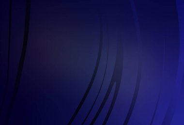 Eğri çizgileri olan koyu mor vektör deseni. Soyut ve gradyan renkte renkli çizimler. Web siteniz için soyut tasarım.