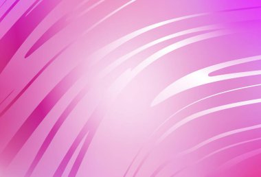 Açık pembe çizgili vektör arkaplanı. Eğri şekilli yepyeni renkli bir tasvir. Marka kitabı için şık bir desen.
