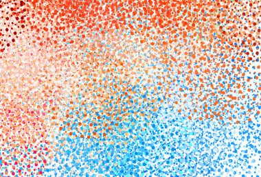 Açık mavi, küreli kırmızı vektör deseni. Doğa tarzında renkli baloncuklu soyut illüstrasyon. Duvar kağıtlarının dokusu için desen.