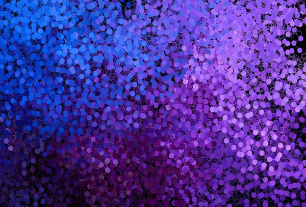 Rosa Oscuro Fondo Vector Azul Con Puntos Burbujas Borrosas Sobre — Archivo Imágenes Vectoriales
