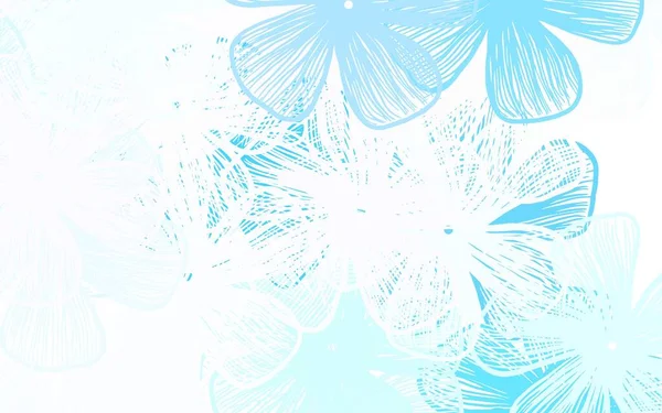 淡淡的粉红 蓝色的矢量优雅的背景 花朵在白色背景上的自然风格 壁纸设计的新纹理 — 图库矢量图片