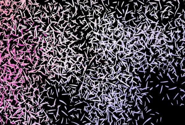 Koyu mor, renkli çizgileri olan pembe vektör dokusu. Keskin çizgili parlak renkli çizimler. Reklam, kitapçıklar, broşürler için desen.