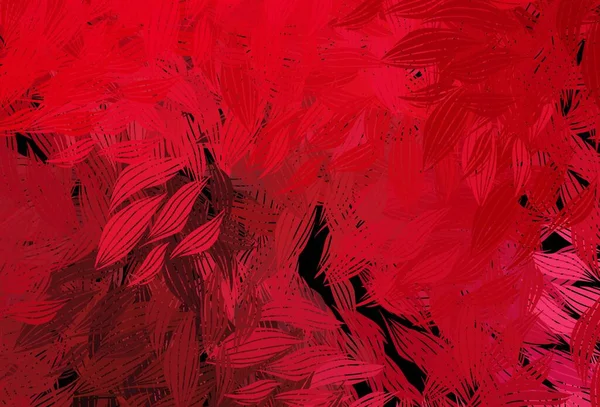 Dunkelrosa Rot Vektor Elegante Tapete Mit Blättern Blätter Auf Verschwommenem — Stockvektor