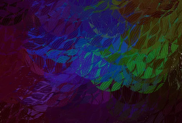 Тёмный Многоцветный Векторный Шаблон Хаотичными Формами Декоративный Дизайн Абстрактном Стиле — стоковый вектор