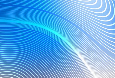 Açık mavi, bükülmüş çizgileri olan sarı vektör dokusu. Eğimli çizgileri olan zarif parlak bir illüstrasyon. Reklamınız için yepyeni tasarım..