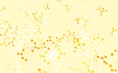 Yapay zeka kavramına sahip açık turuncu vektör dokusu. Renkli yapay zeka yapısı, eğimli çizgiler ve noktalar. Bilim için desen, geleceksel tasarımlar..